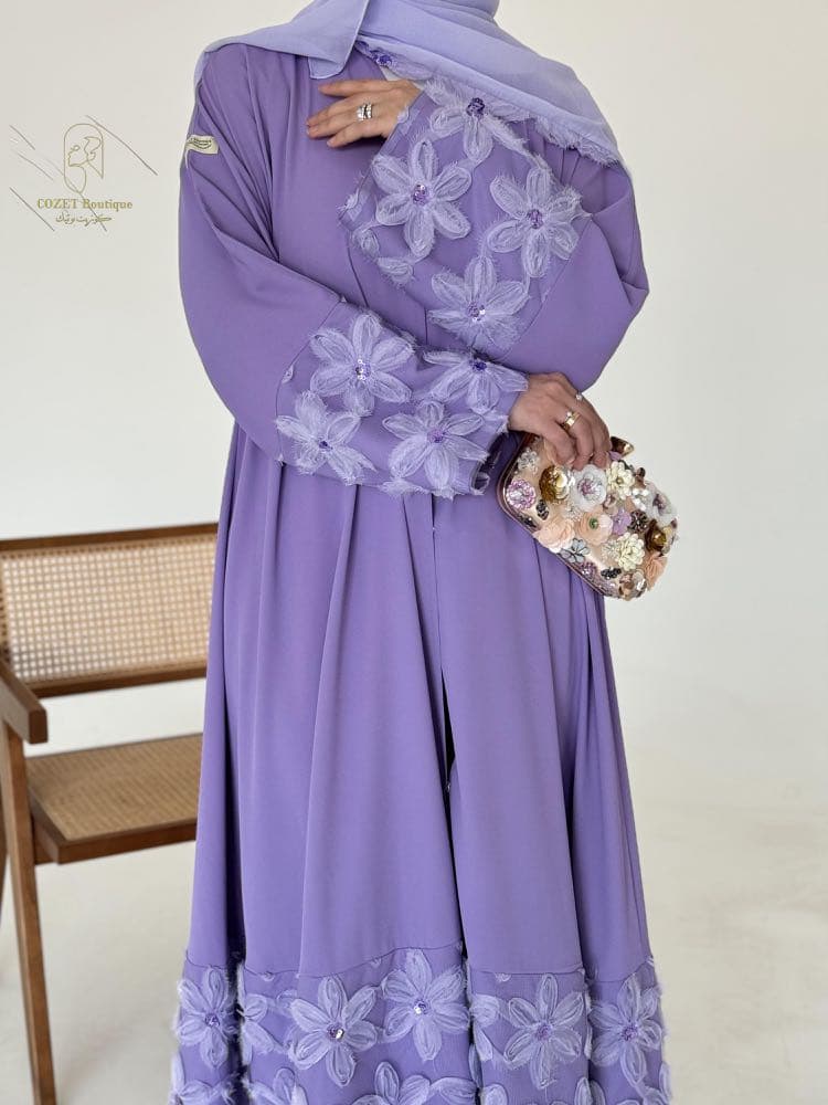 عباية سارة البنفسجية 